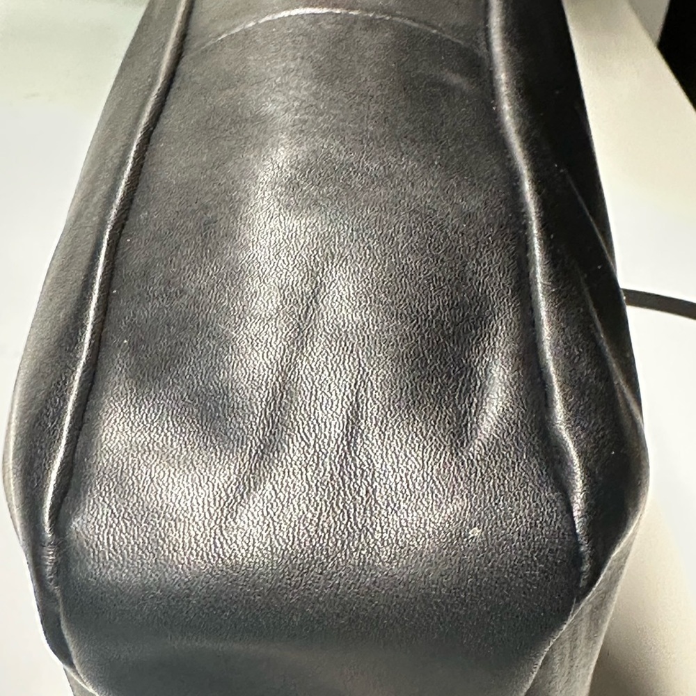 Loeffler Randall Joana Black Ruffled Leather Frame Shoulder Handle Bag - Picture 7 of 9